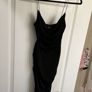 Windsor Chic Black Strapless Dress